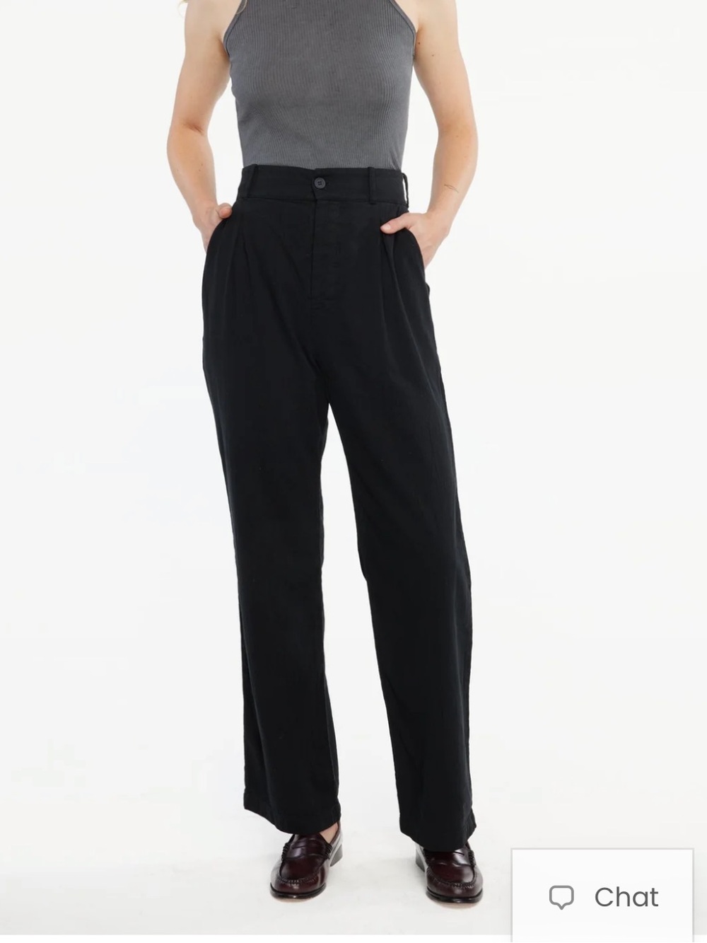 Lacausa echo black trousers pants cotton 8